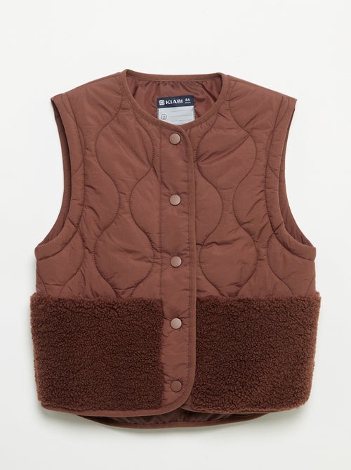 Mouwloze gewatteerde bodywarmer - Kiabi