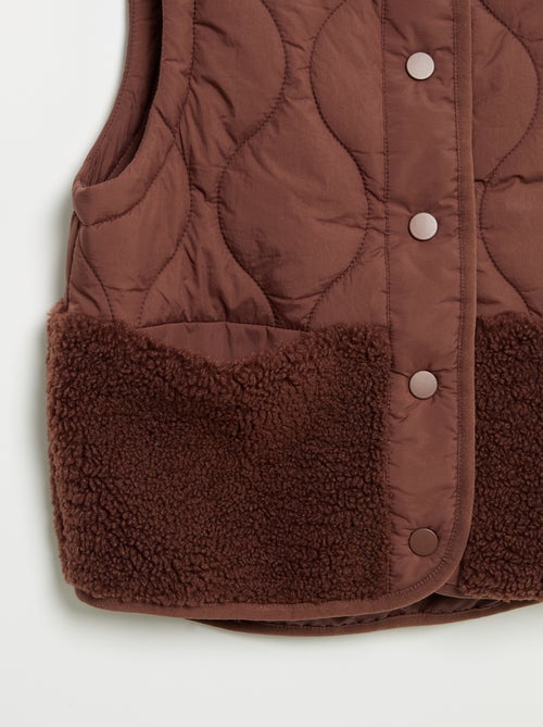 Mouwloze gewatteerde bodywarmer - Kiabi