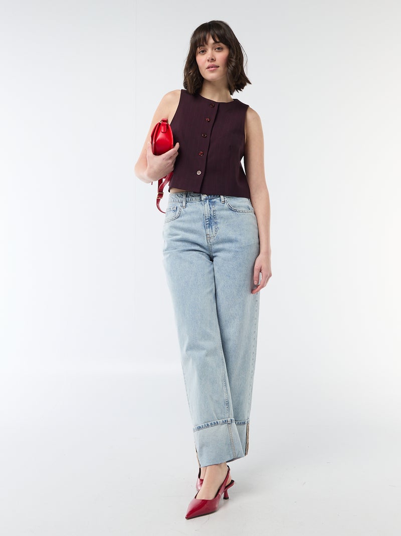 Mouwloze gilet Rood - Kiabi
