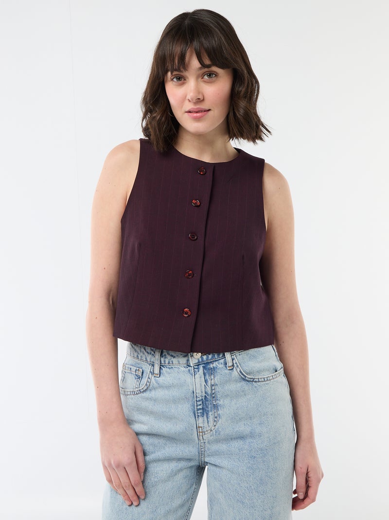 Mouwloze gilet Rood - Kiabi