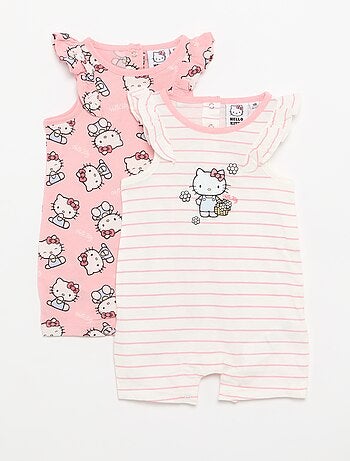 Mouwloze 'Hello Kitty'-romper met ruches