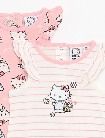 Mouwloze 'Hello Kitty'-romper met ruches