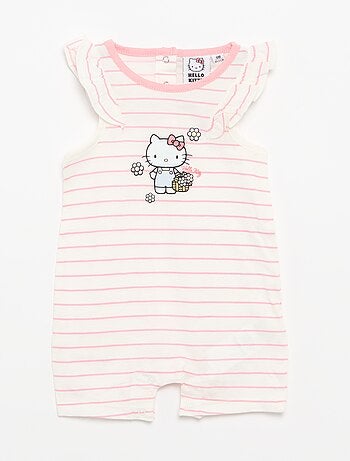 Mouwloze 'Hello Kitty'-romper met ruches