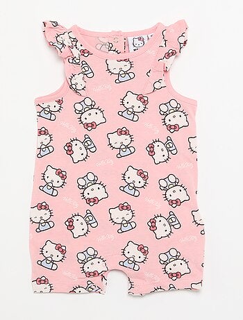 Mouwloze 'Hello Kitty'-romper met ruches