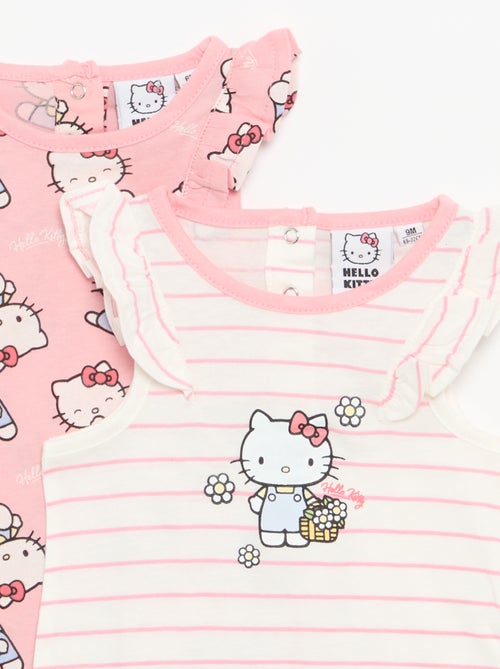 Mouwloze 'Hello Kitty'-romper met ruches - Kiabi