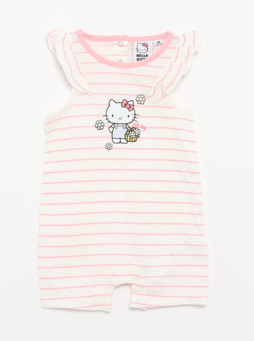 Mouwloze 'Hello Kitty'-romper met ruches - Kiabi