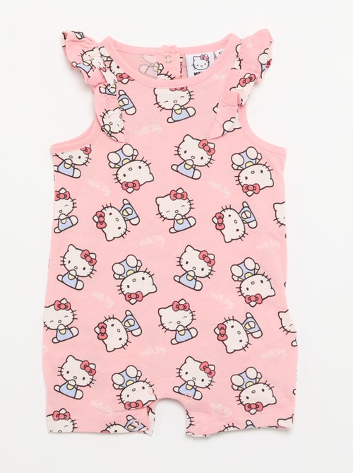 Mouwloze 'Hello Kitty'-romper met ruches - Kiabi