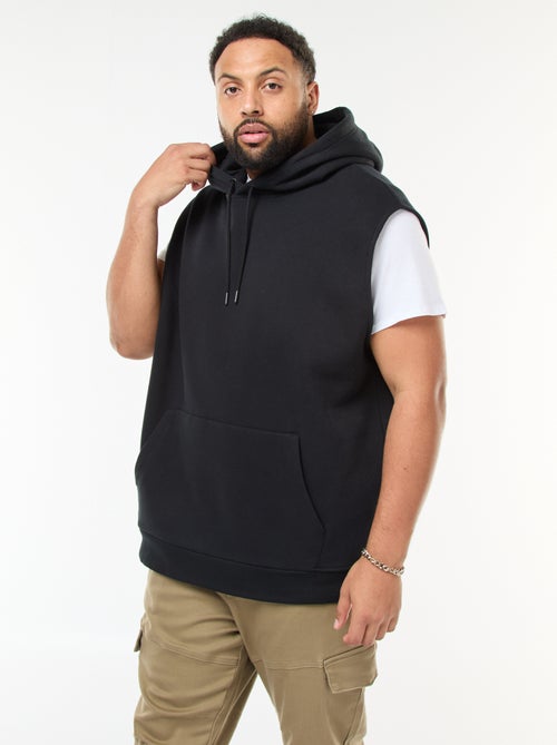 Mouwloze hoodie met kangoeroezak - Kiabi