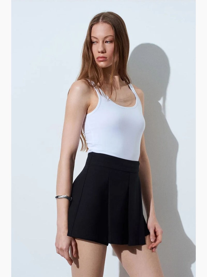 Mouwloze jersey blouse met slim fit dilvin Wit - Kiabi