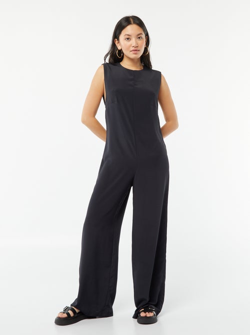 Mouwloze jumpsuit met motiefje - Kiabi