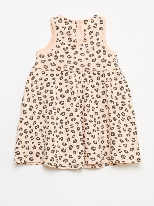 Mouwloze jurk met tekstprint - Kiabi