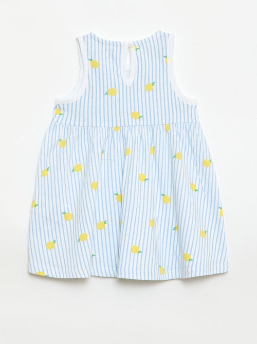 Mouwloze jurk met tekstprint - Kiabi Mouwloze jurk met tekstprint - Kiabi