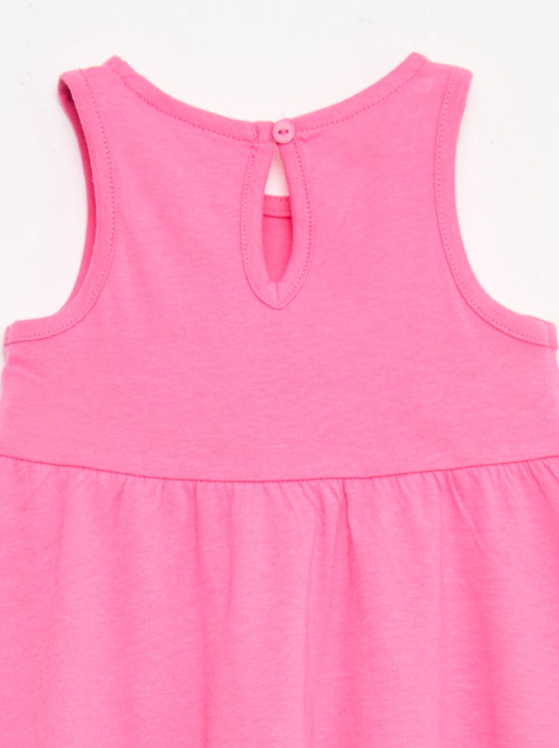 Mouwloze jurk met tekstprint Rose - Kiabi