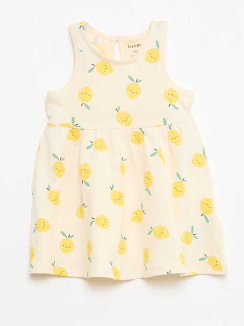 Mouwloze jurk met tekstprint - Kiabi Mouwloze jurk met tekstprint - Kiabi