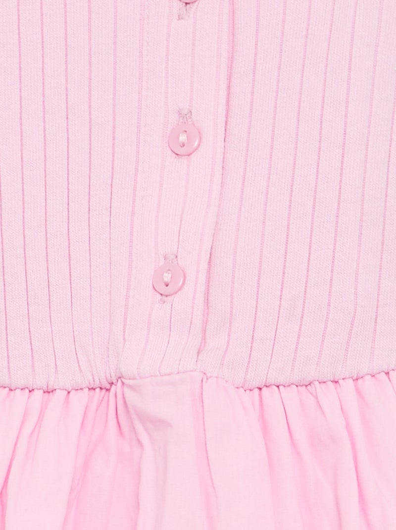 Mouwloze jurk van bimateriaal Rose - Kiabi