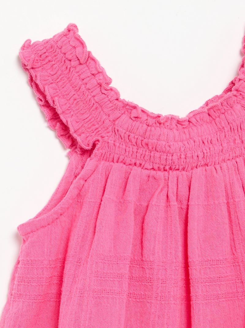 Mouwloze jurk van dobbystof Rose - Kiabi
