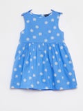 Mouwloze jurk van katoenen voile BLAUW - Kiabi