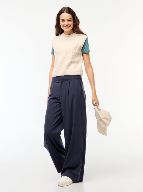 Mouwloze kabeltrui - Kiabi