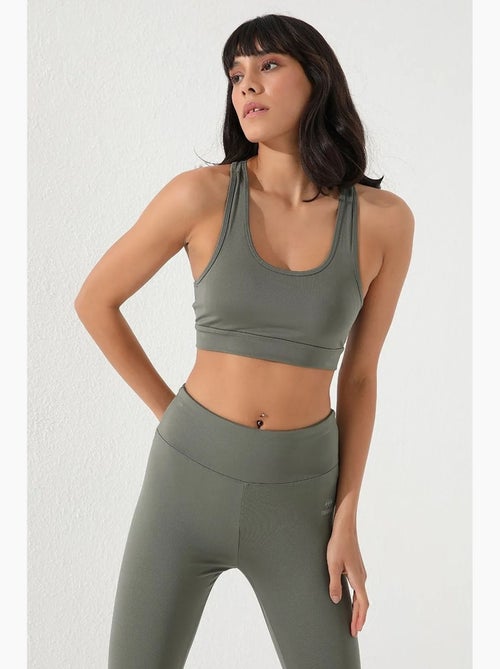 Mouwloze, korte, nauwsluitende sporttop tommy - Kiabi