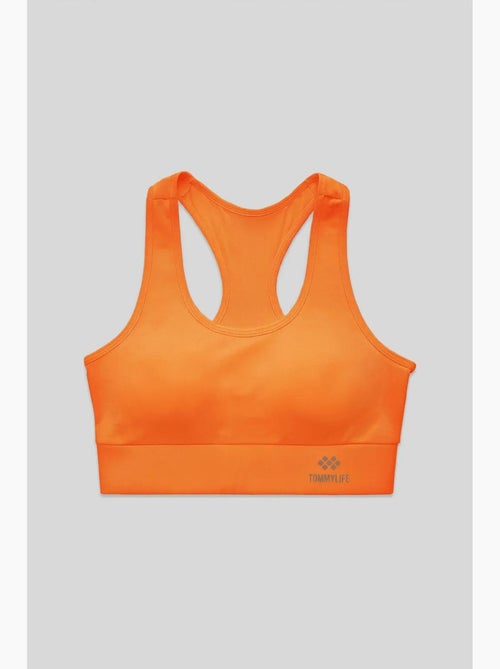 Mouwloze, korte, nauwsluitende sporttop tommy - Kiabi