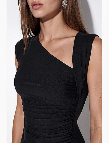 Mouwloze maxi-jurk busem
