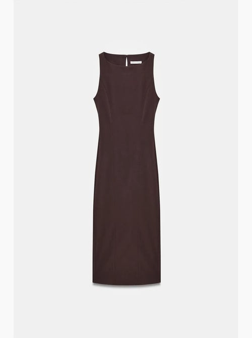 Mouwloze midi bodyconjurk met split dilvin - Kiabi Mouwloze midi bodyconjurk met split dilvin - Kiabi