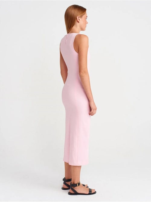 Mouwloze midi bodyconjurk met split dilvin - Kiabi Mouwloze midi bodyconjurk met split dilvin - Kiabi