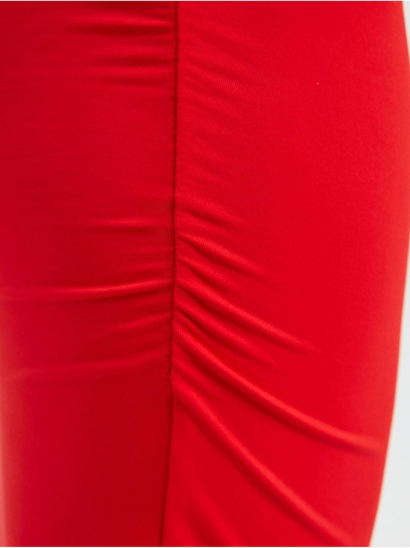Mouwloze mini-bodyconjurk met ronde hals hiccup Rood - Kiabi