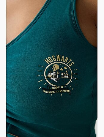 Mouwloze racerback top harry potter kort penti