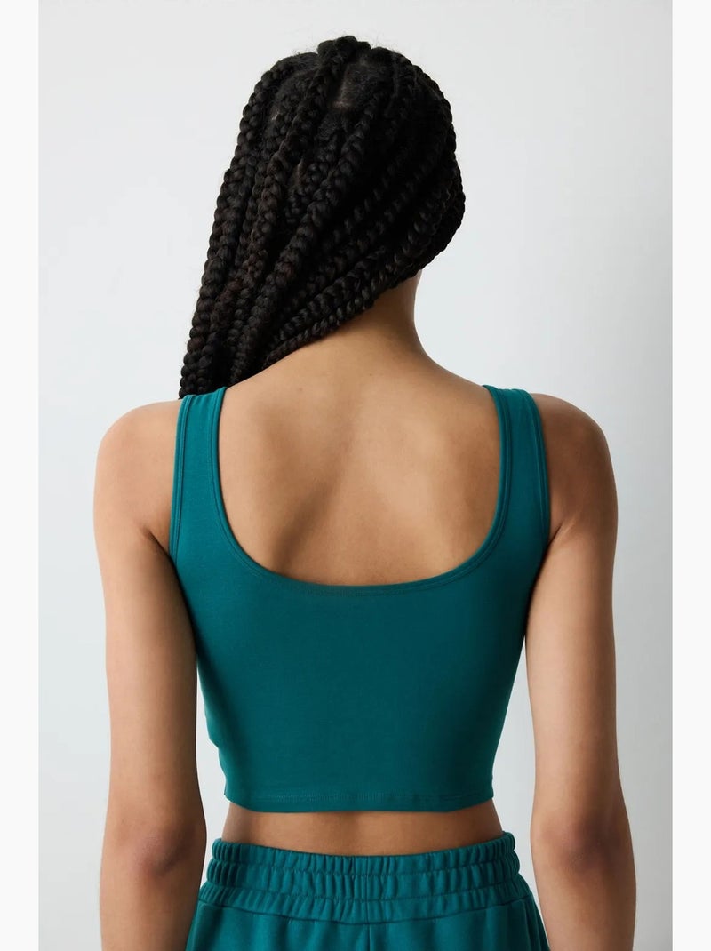 Mouwloze racerback top harry potter kort penti Smaragdgroen - Kiabi