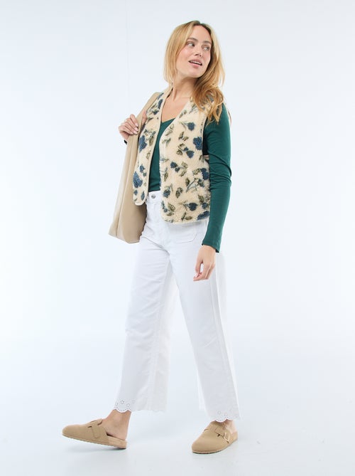 Mouwloze sherpa bodywarmer - Kiabi