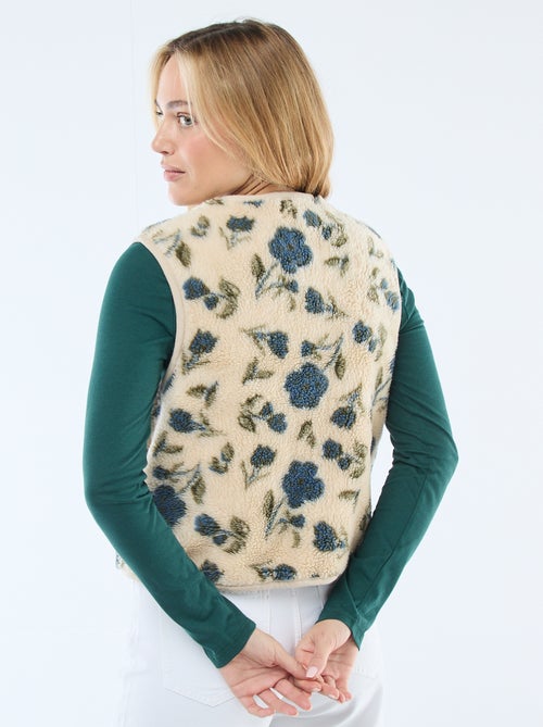 Mouwloze sherpa bodywarmer - Kiabi