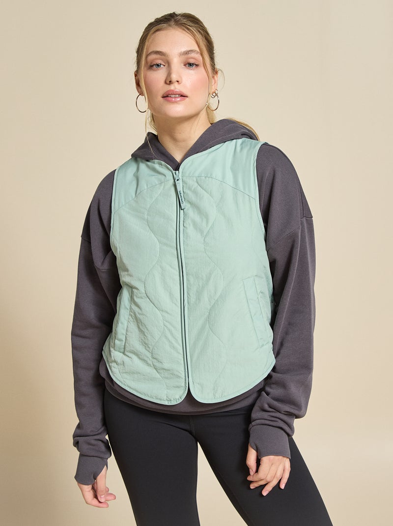 Mouwloze sportvest - (ekstract) Groen - Kiabi