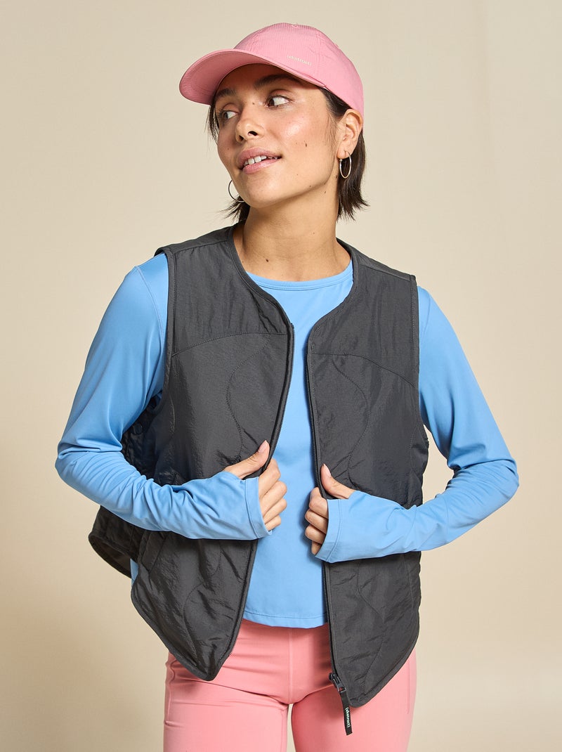 Mouwloze sportvest - (ekstract) Zwart - Kiabi