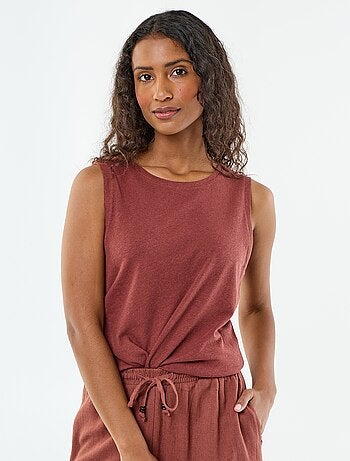 Mouwloze top