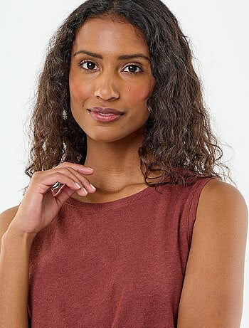 Mouwloze top