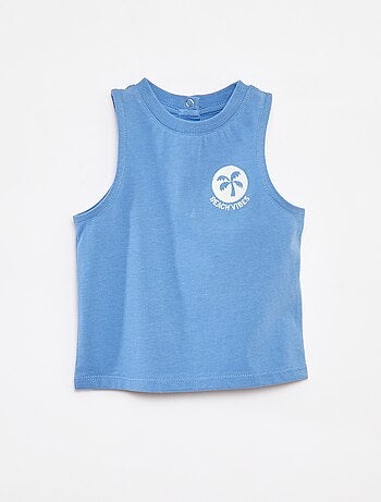 Mouwloze top met borduurwerk