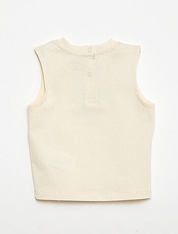 Mouwloze top met fantasieborduursel