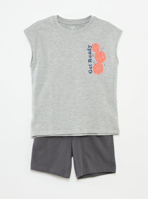 Mouwloze top + short - 2-delig - Kiabi