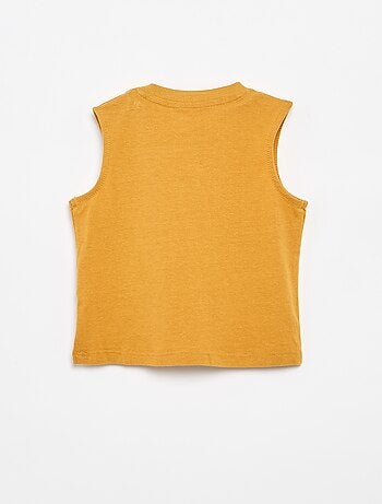 Mouwloze top van katoenen jerseytricot met borstzak