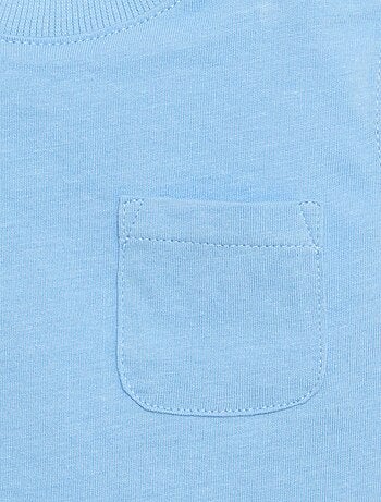 Mouwloze top van katoenen jerseytricot met borstzak