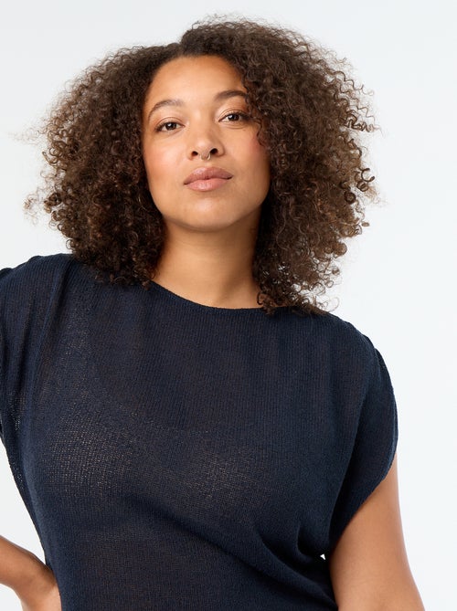 Mouwloze top van opengewerkt materiaal - Kiabi Mouwloze top van opengewerkt materiaal - Kiabi