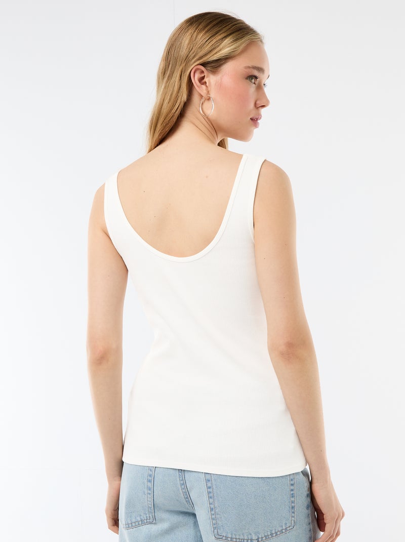 Mouwloze top Wit - Kiabi