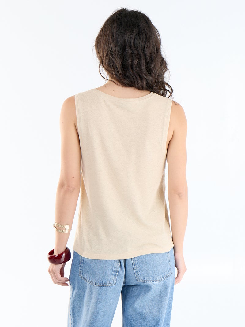 Mouwloze top Wit - Kiabi