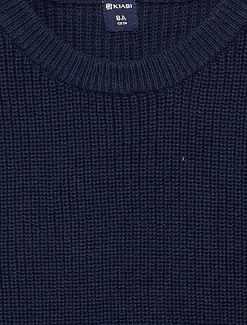 Mouwloze tricot trui