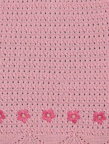 Mouwloze trui van tricot