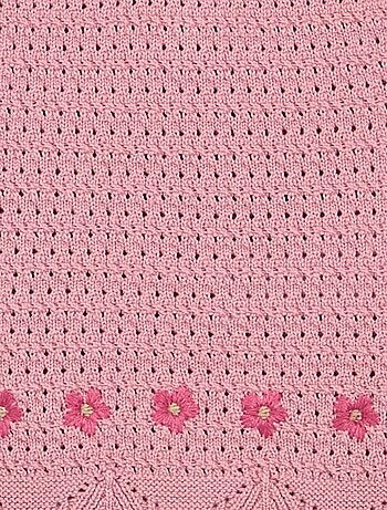 Mouwloze trui van tricot