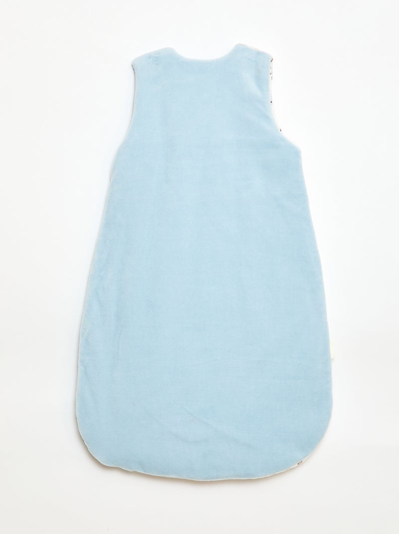 Mouwloze velours slaapzak 'Petit Béguin' - TOG 3 Blauw - Kiabi