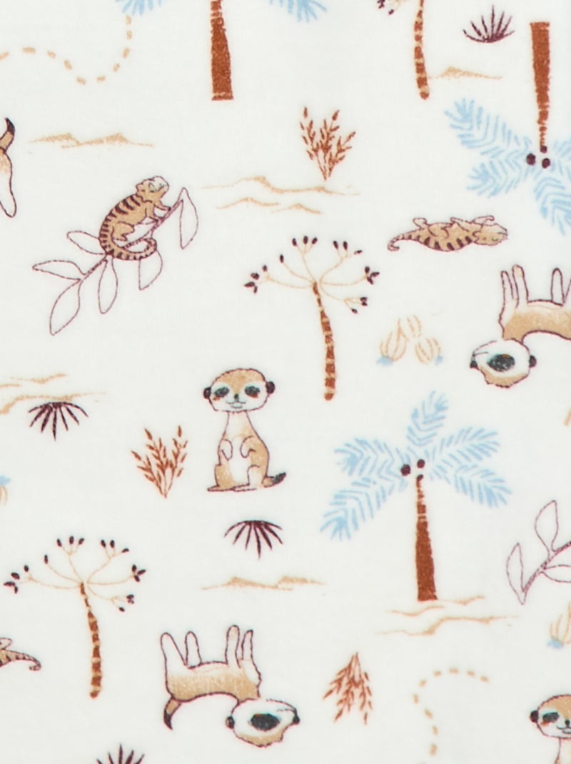 Mouwloze velours slaapzak 'Petit Béguin' - TOG 3 Blauw - Kiabi