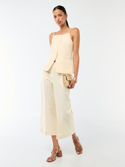 Mouwloze vest met schouderbandjes - Kiabi